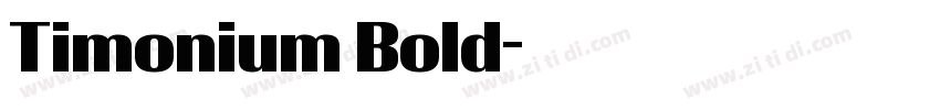 Timonium Bold字体转换